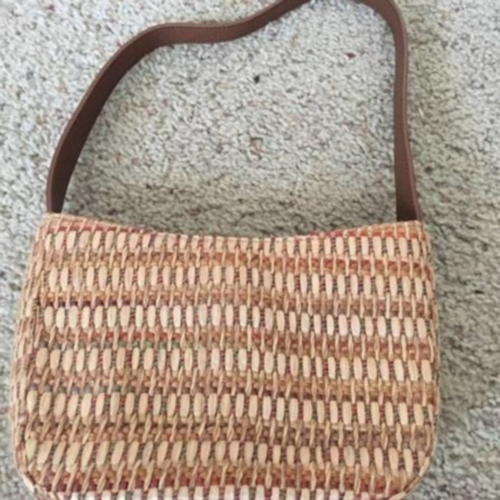 Small straw handbag